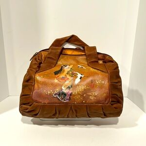 ICON Los Angles Painted Leather Handbag